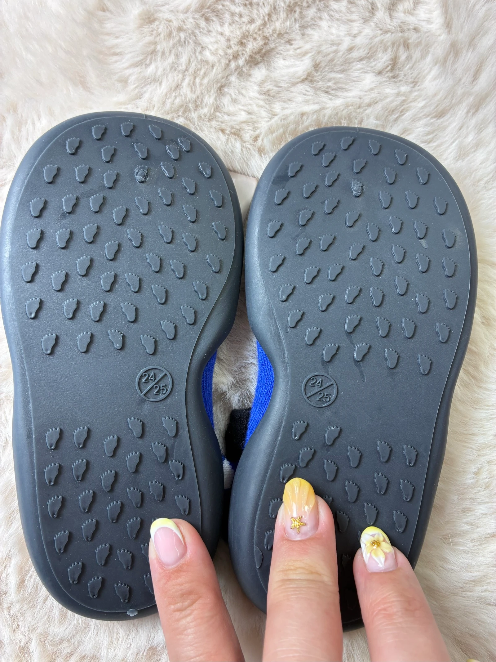 Slippers / Zachte parkschoenen blauw - Beerpatroon (Maat 24/25) – photo 3